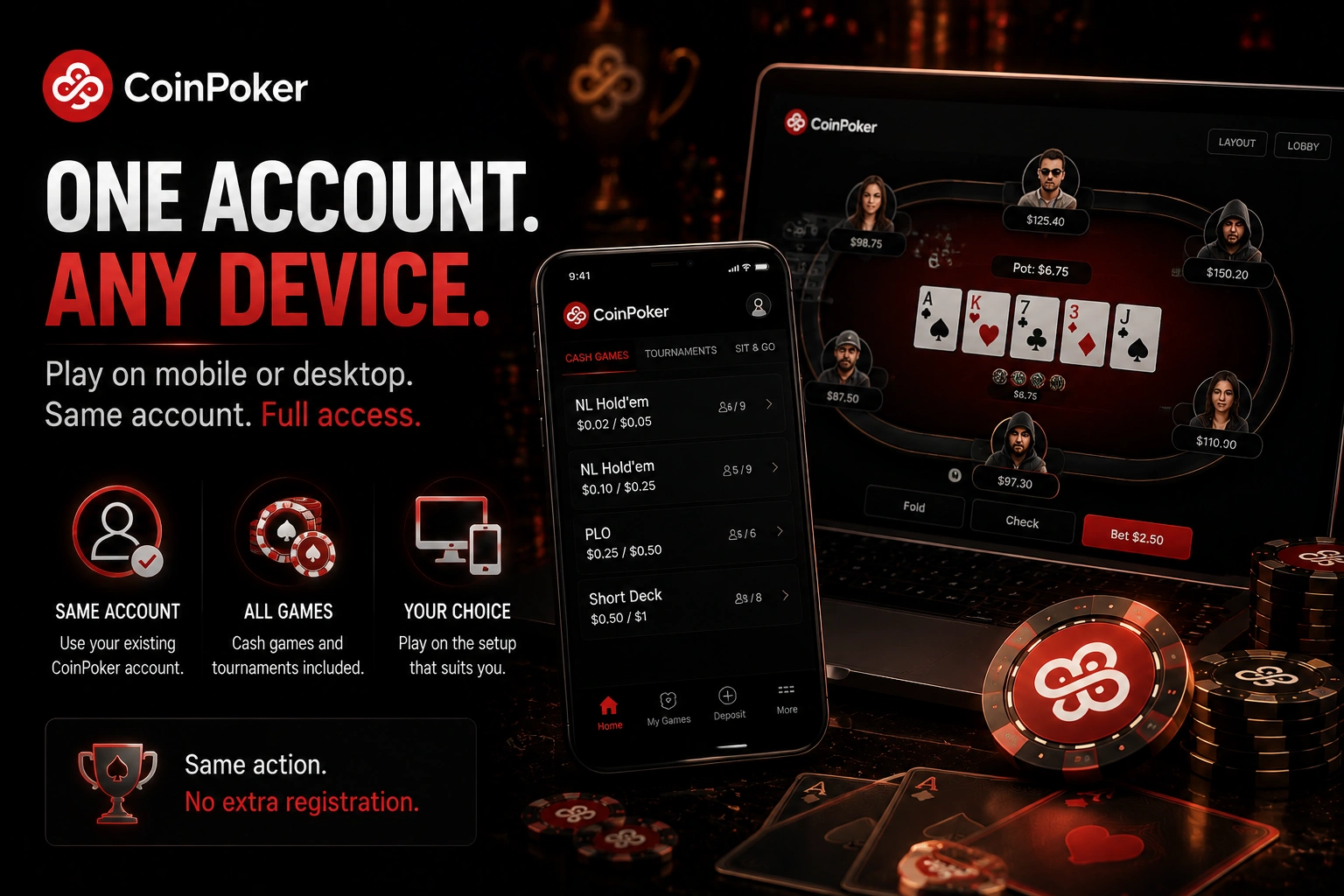CoinPoker technology hub with blockchain solutions